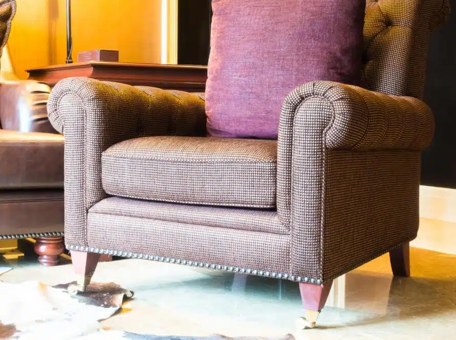 Premium sofa upholstery fabric with matching cushions